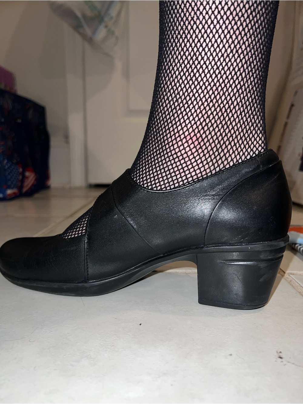 Casino cocktail waitress Mary Jane’s heels